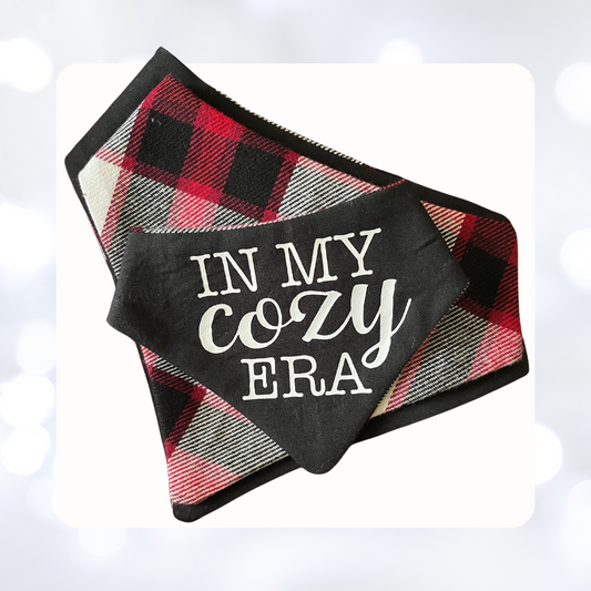 In My Cozy Era Dog Bandana, Dog Bandana, Pet Bandana, Matching Pet Badana, Pet Accessories