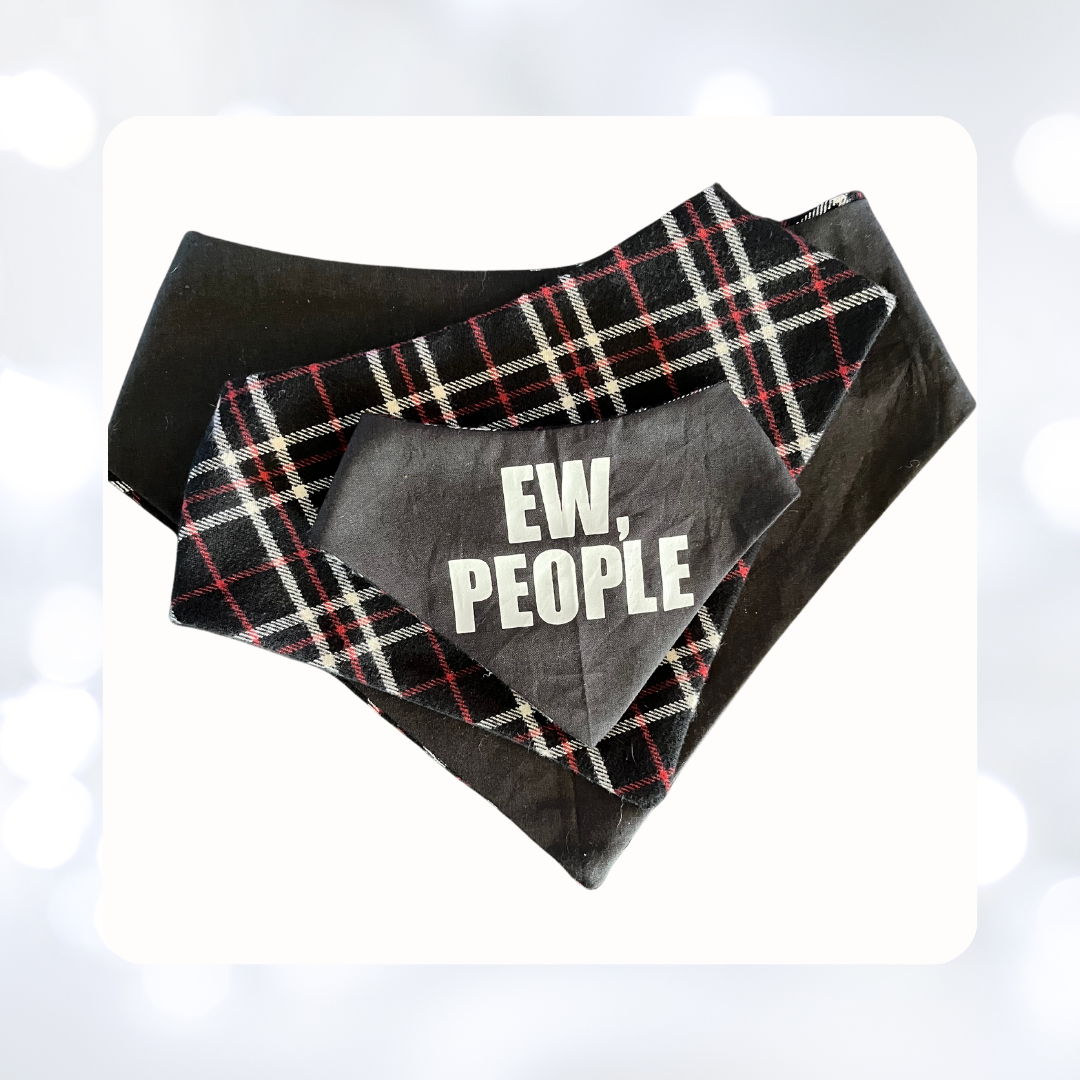 EW, People Dog Bandana, Dog Bandana, Pet Bandana, Matching Pet Badana, Pet Accessories